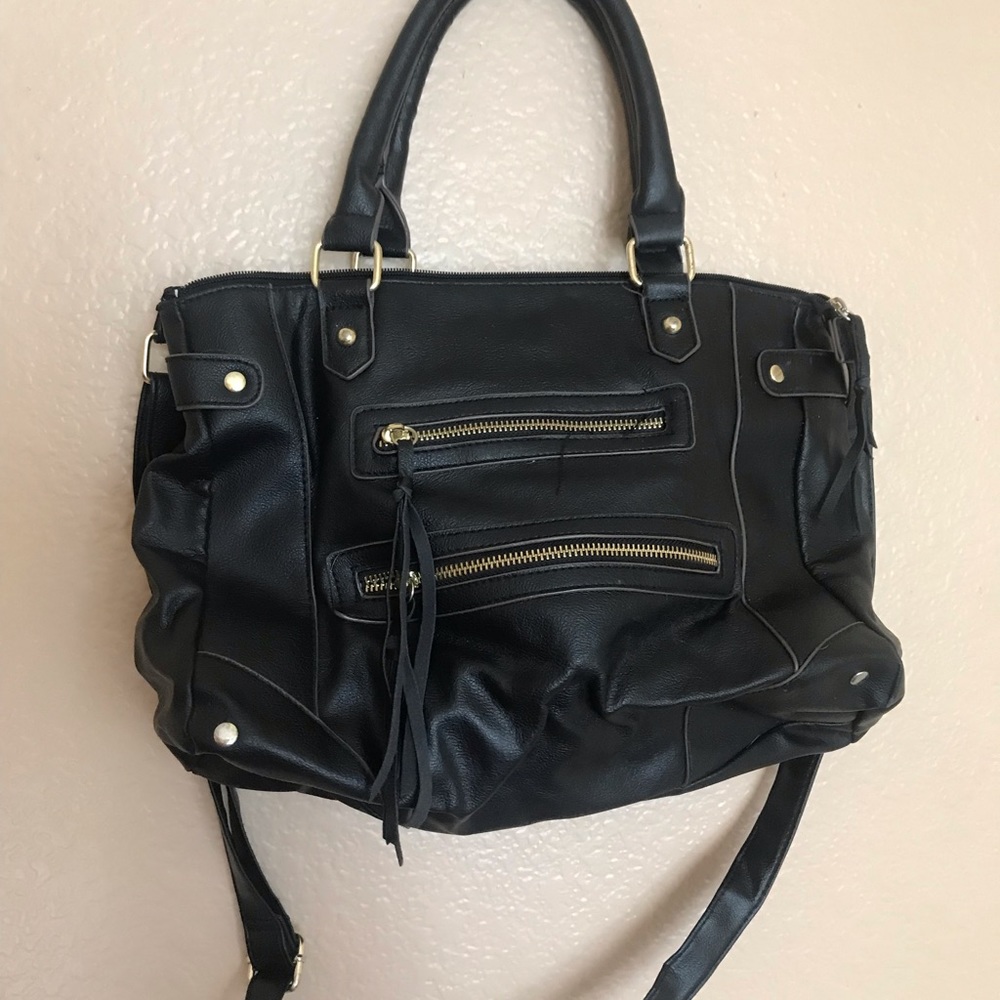 Faux leather purse